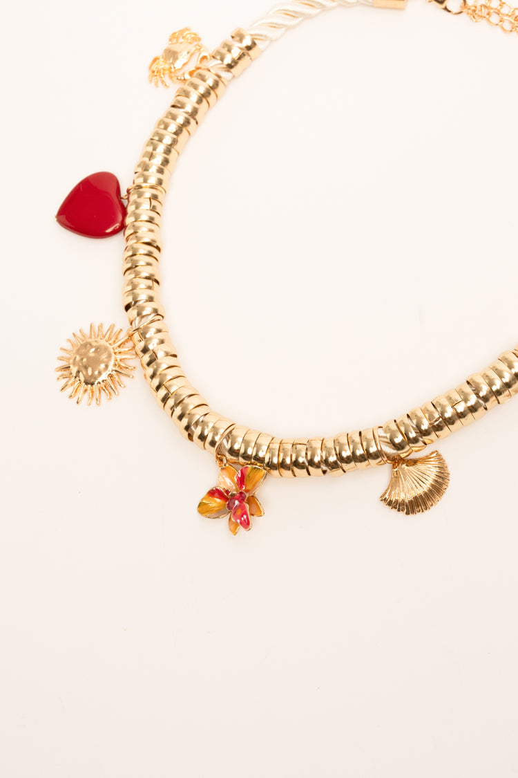 Collana intreccio e pendenti