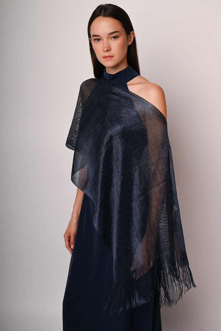 Poncho-stola in lurex