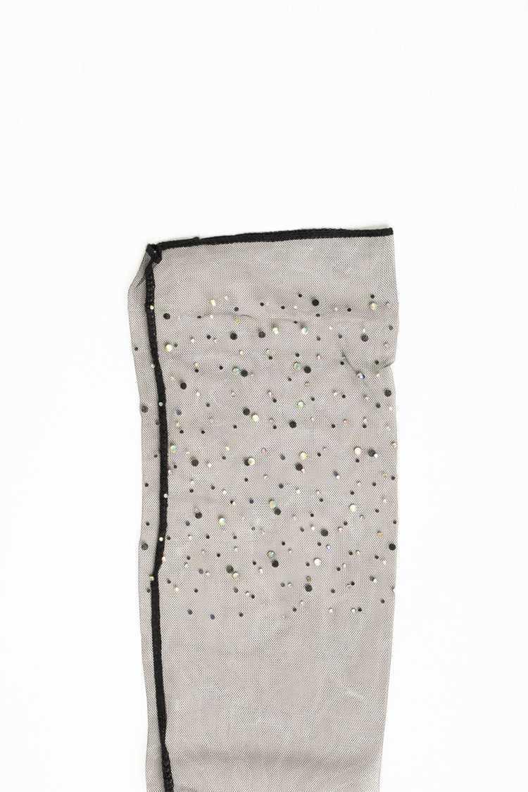 Calzino rete strass