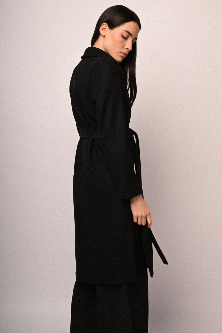Cappotto con cintura