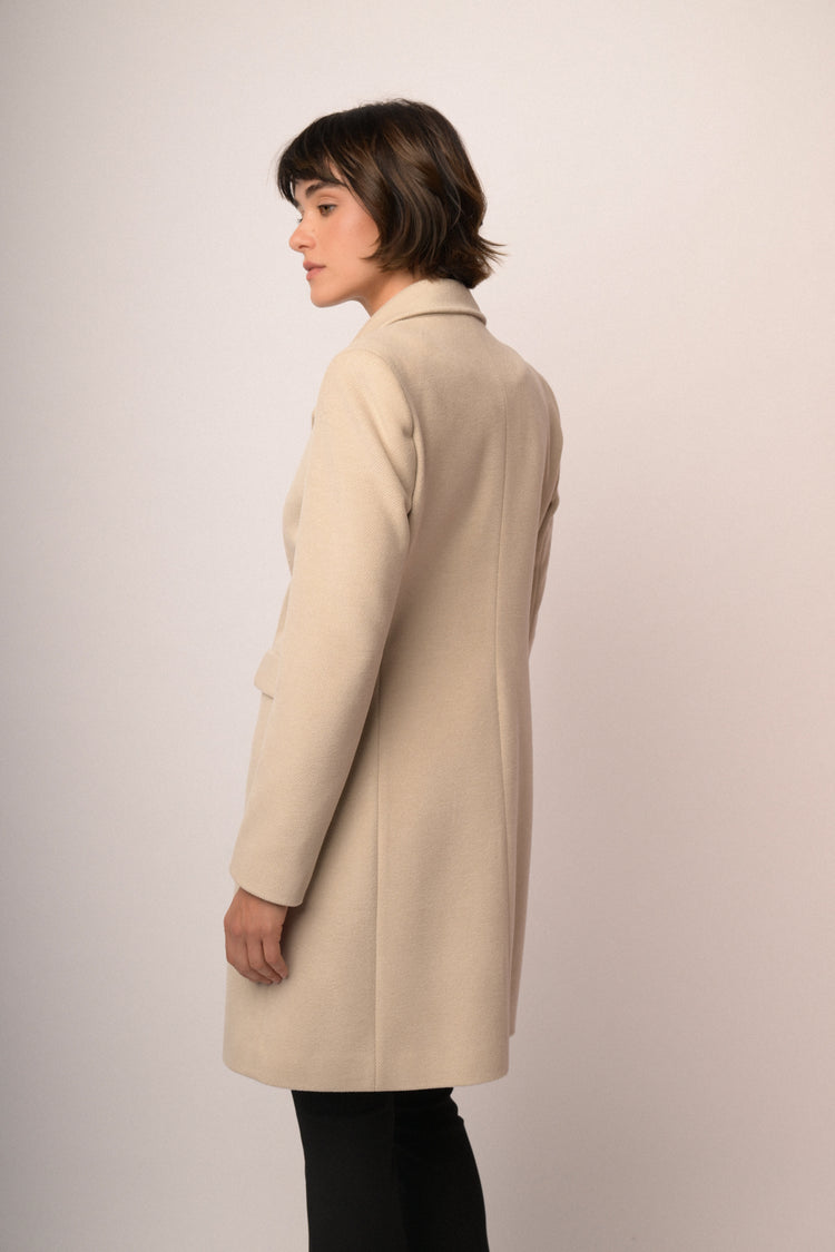 Cappotto lungo un bottone