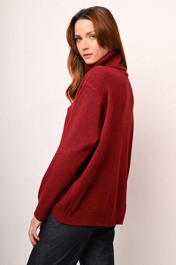 Maglia basic collo alto