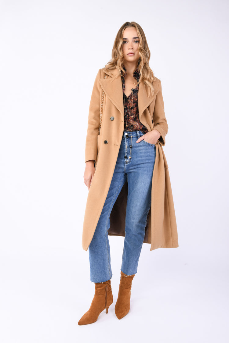 Cappotto lungo doppiopetto