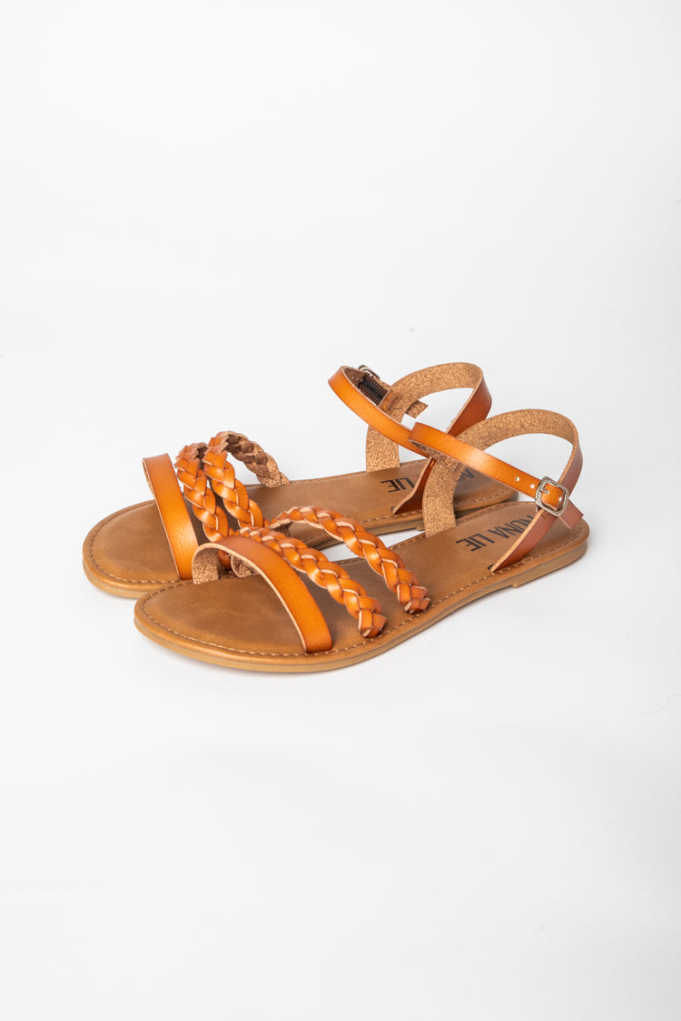 Sandali flat con cinturini intrecciati