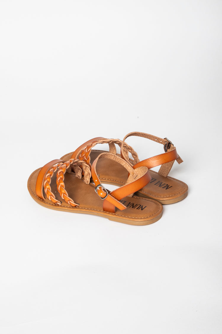 Sandali flat con cinturini intrecciati