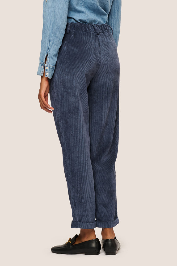 Pantaloni baggy in velluto a coste