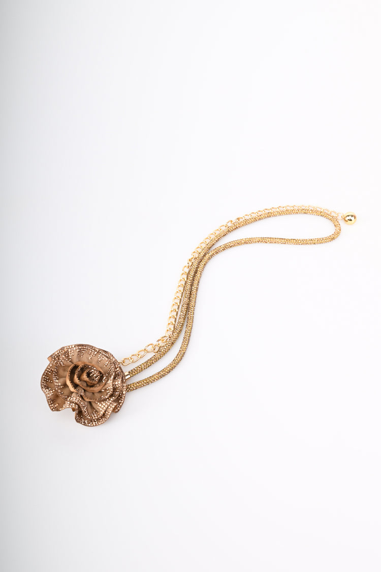 Collana con rosa
