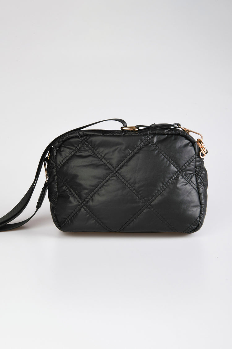 Borsa in nylon trapuntato e imbottito