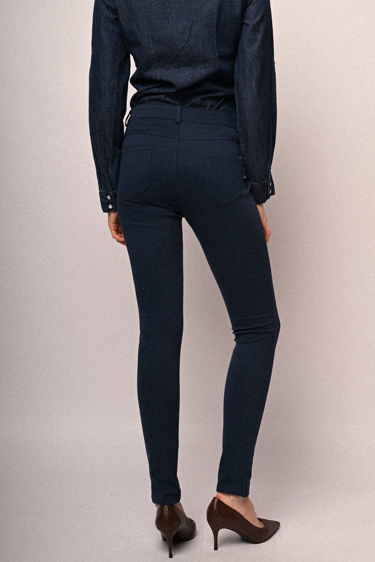 Pantaloni slim-fit in drill