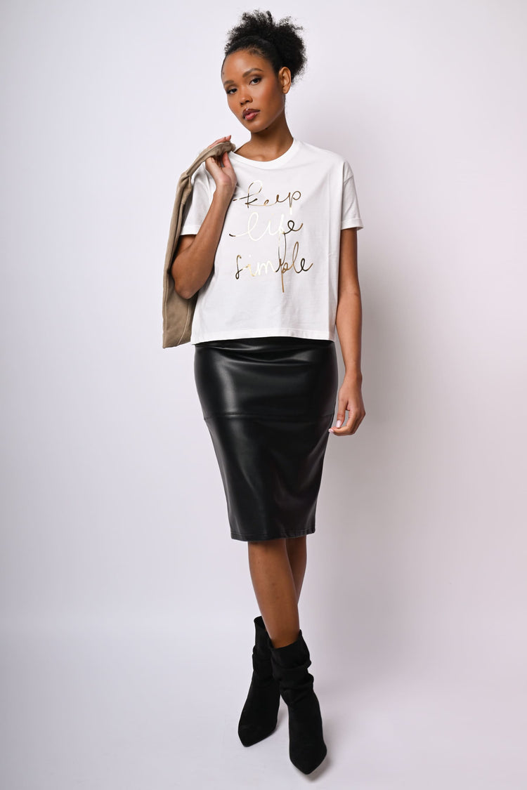 T-shirt Keep Life Simple in cotone