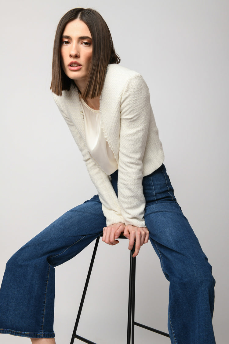 Giacca in maglia jacquard