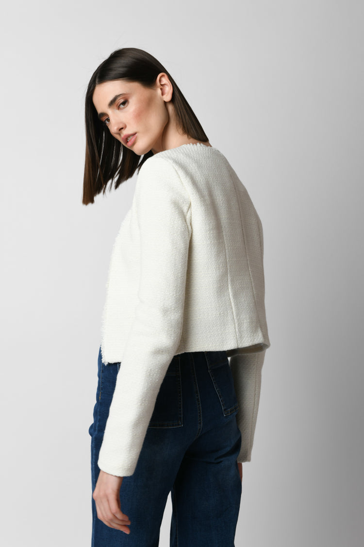 Giacca in maglia jacquard
