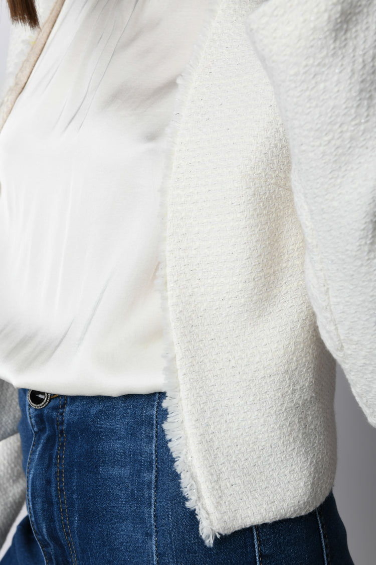 Giacca in maglia jacquard
