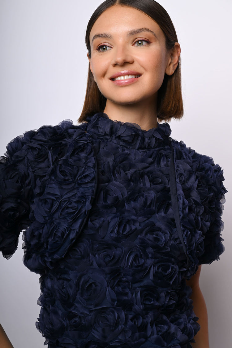 Bolero con rose 3D