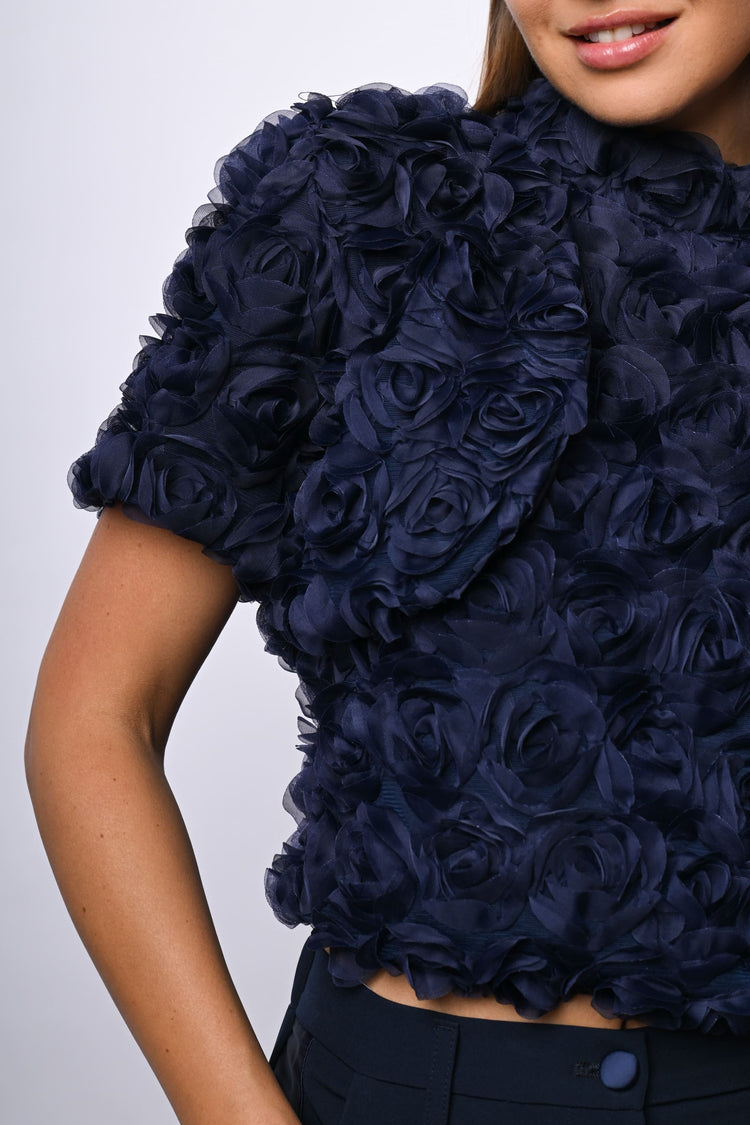 Bolero con rose 3D