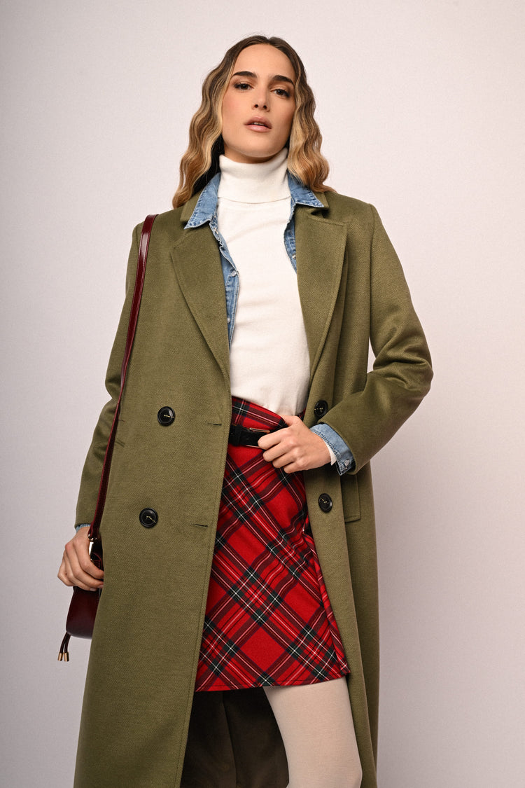 Minigonna con motivo scozzese