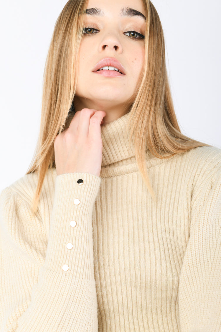 Dolcevita con maniche a palloncino