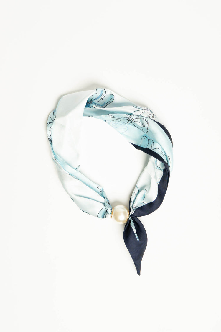 Foulard collana fiore