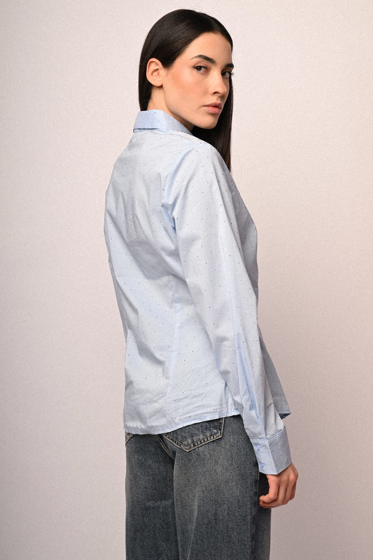 Camicia con decorazione strass
