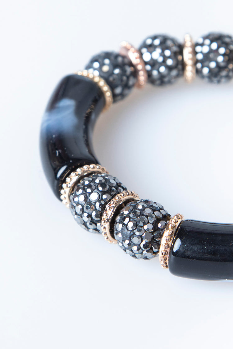 Bracciale rigido con strass