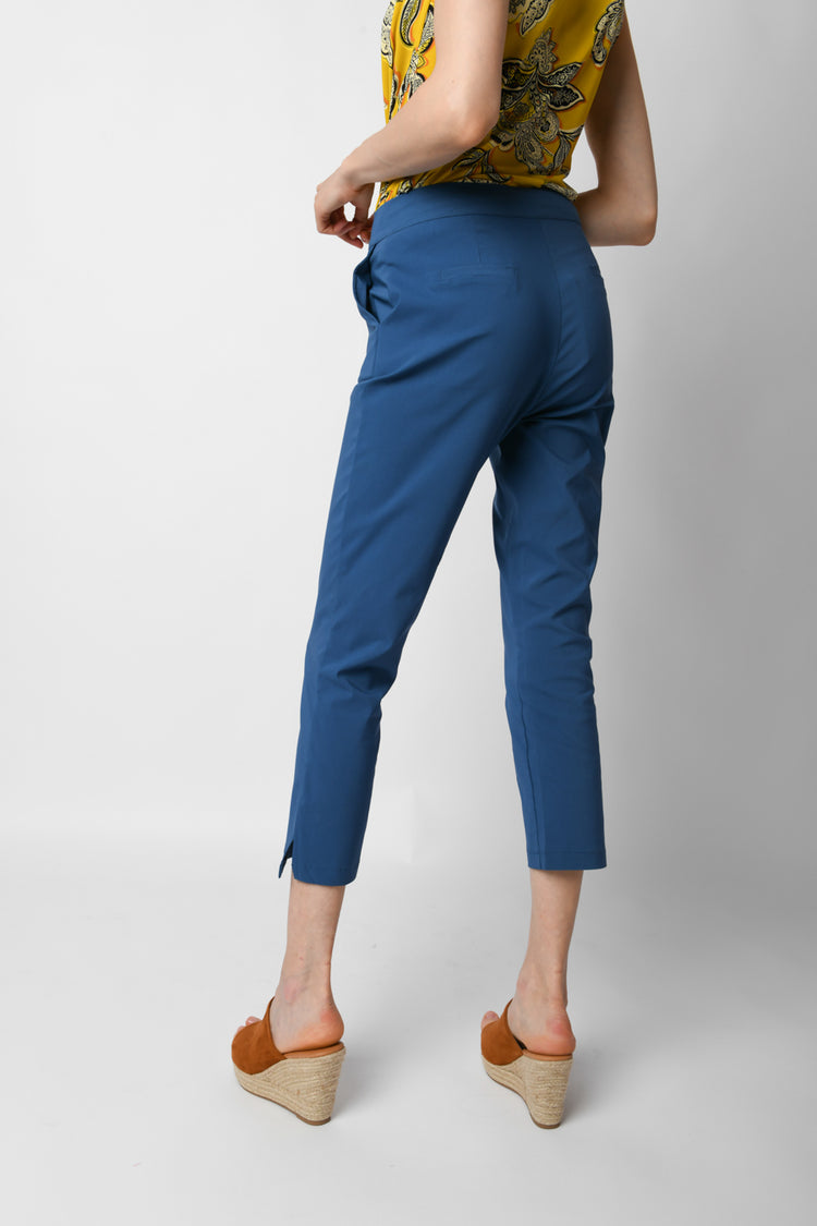 Pantaloni crop misto viscosa