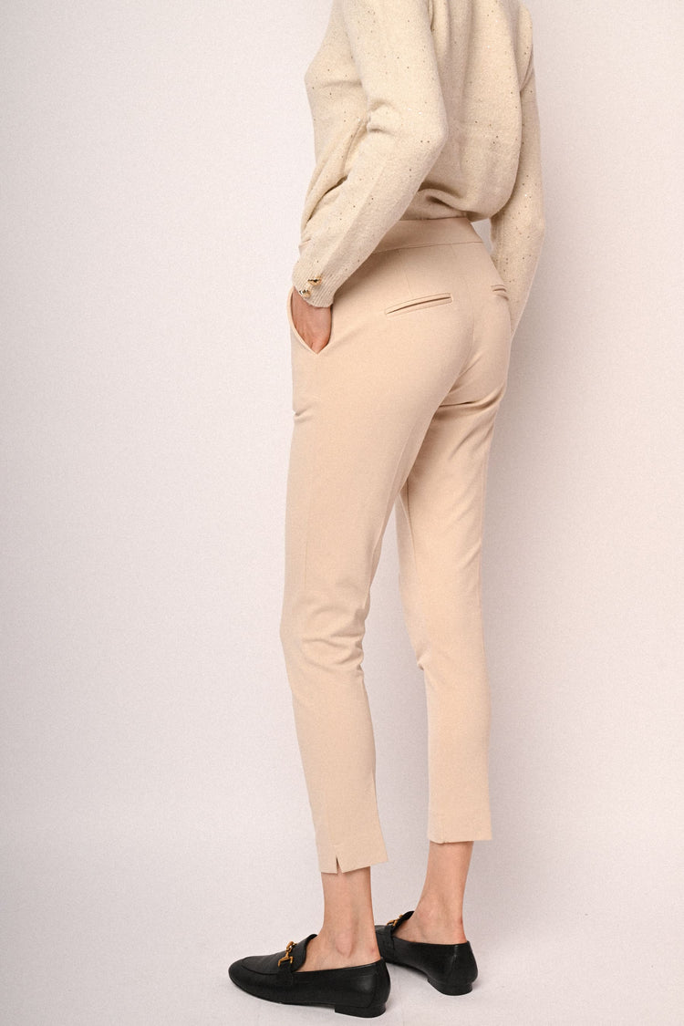 Pantaloni a sigaretta misto viscosa