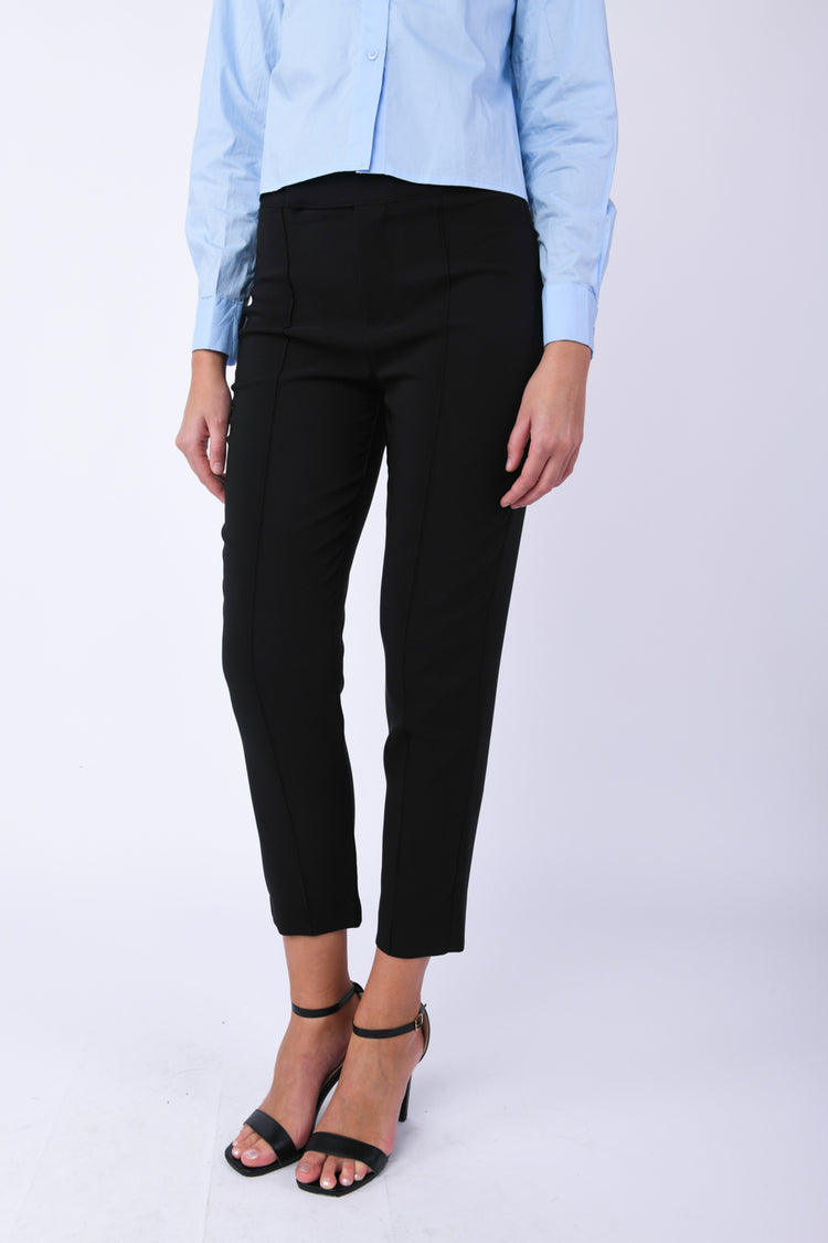 Pantaloni con impuntura centrale