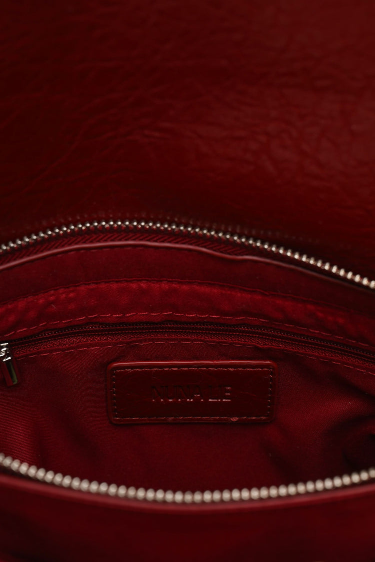 Borsa a spalla in similpelle martellata