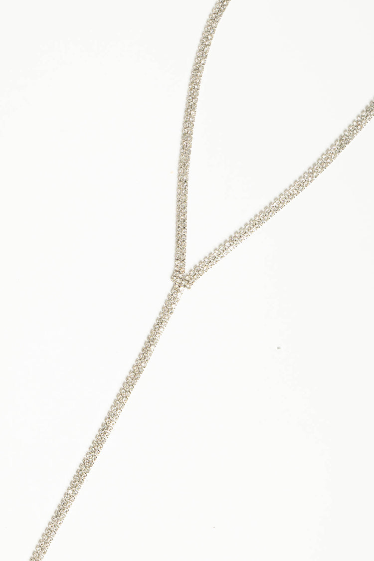 Collana lunga strass