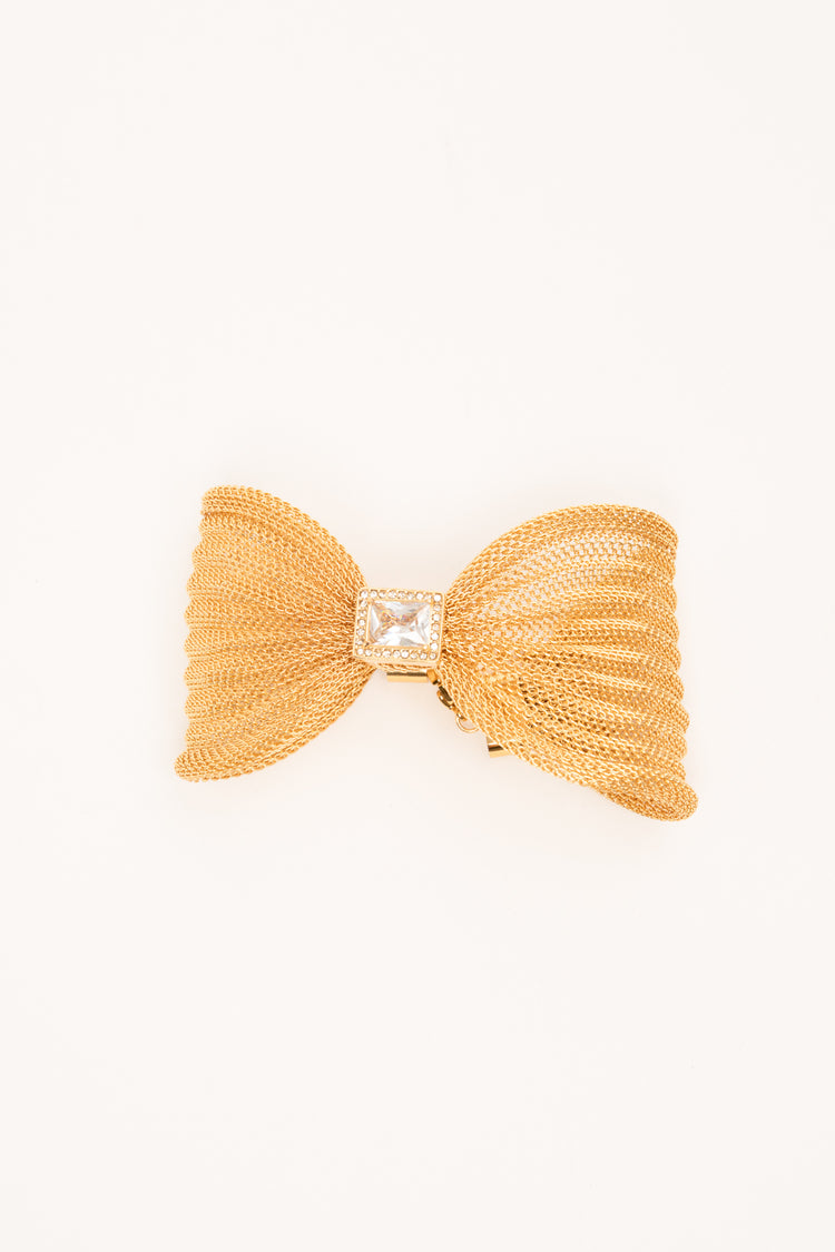Bracciale a fiocco in filigrana oro e bianco