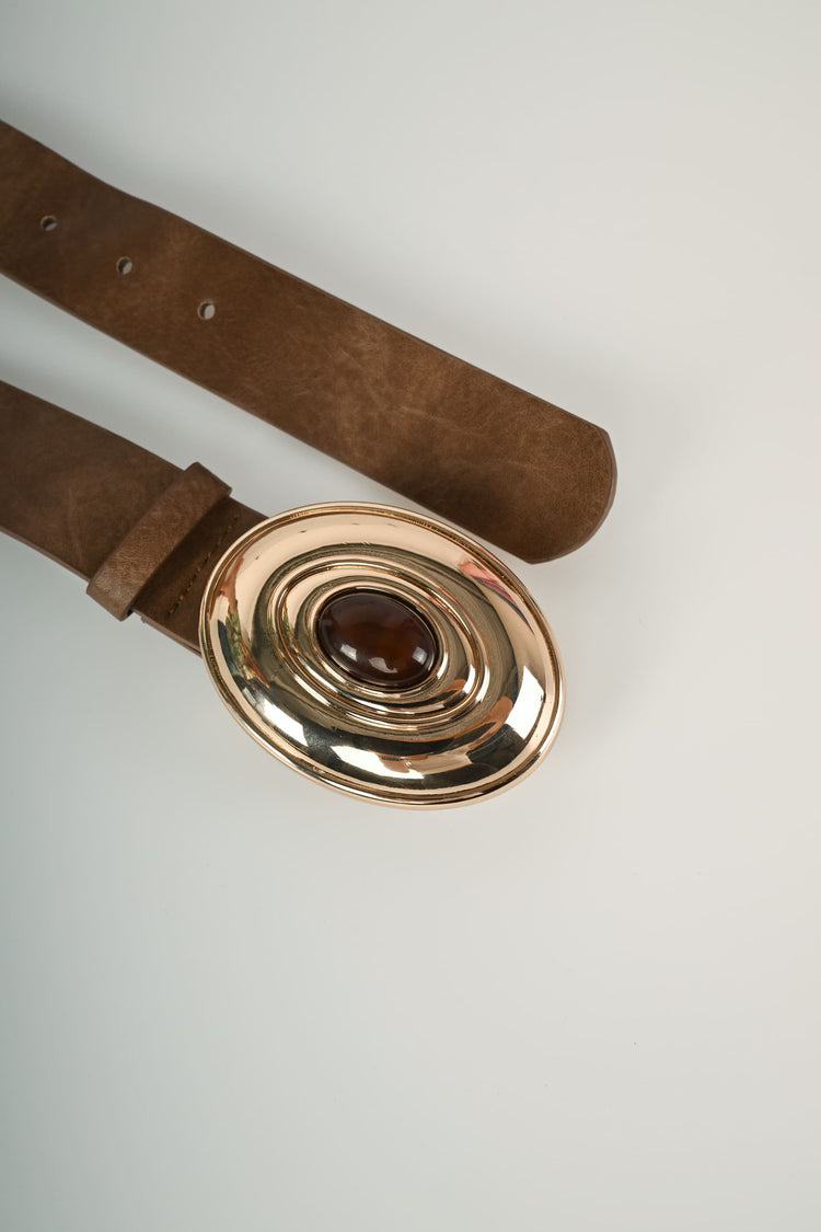 Cintura con fibbia ovale