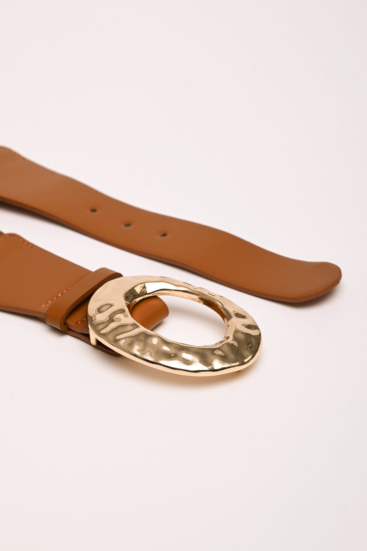 Cintura elastica con fibbia tonda