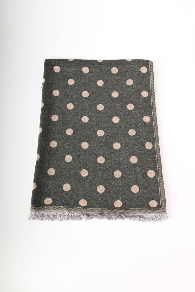 Sciarpa jacquard pois