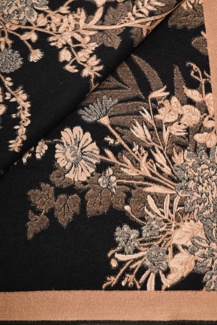 Sciarpa in jacquard floreale