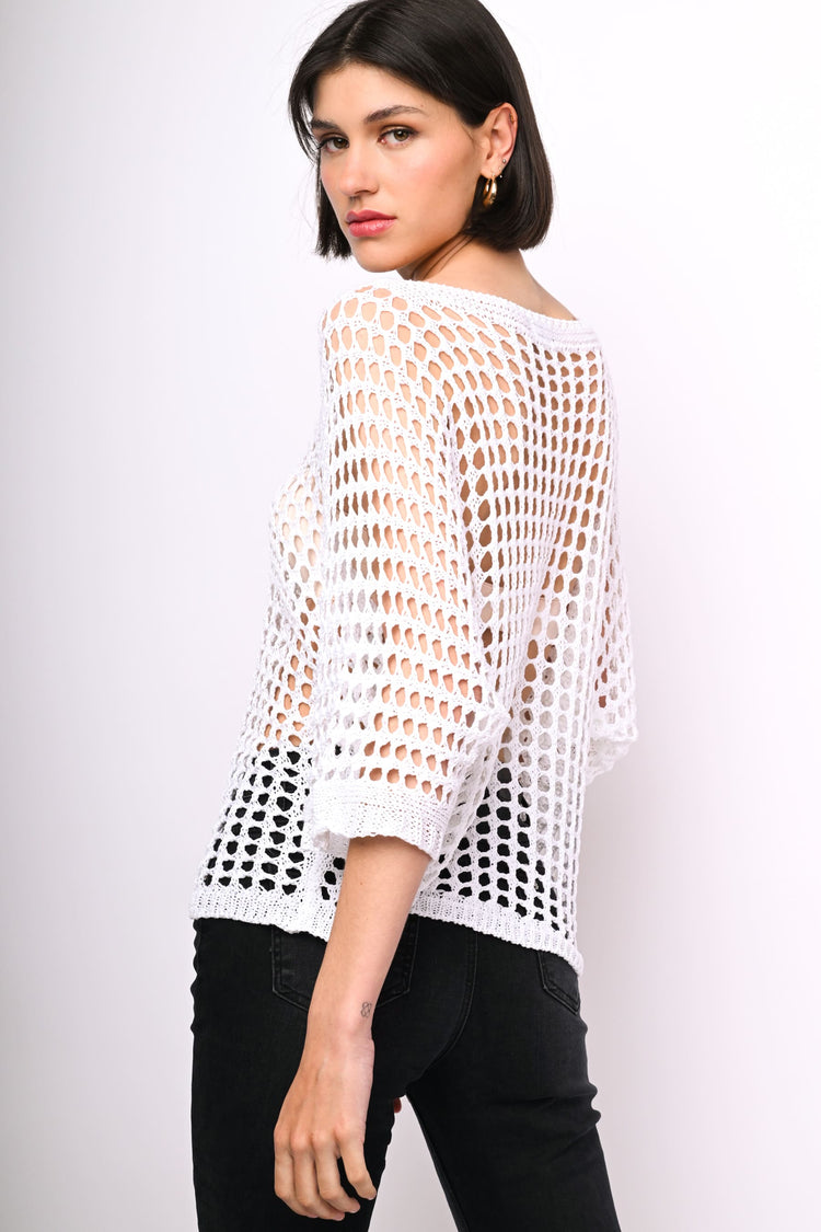 Pull in maglia crochet