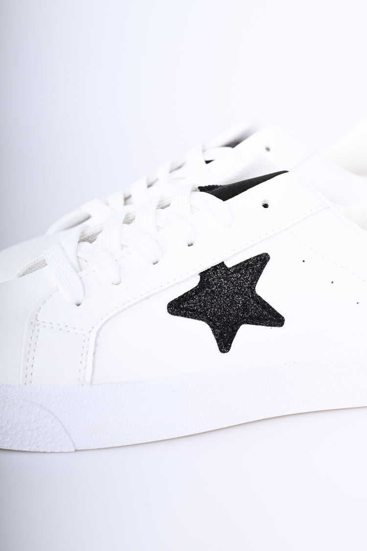 Sneakers con patch a stella