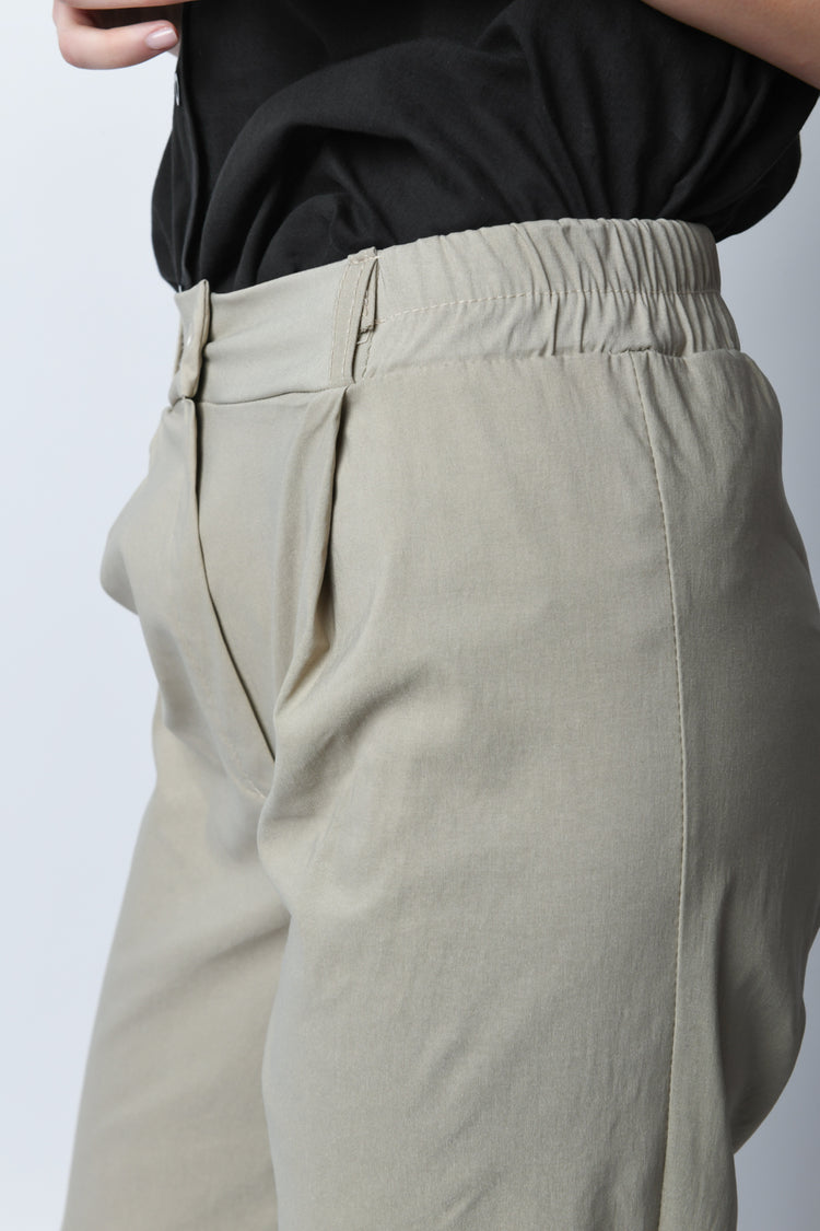 Pantaloni misto viscosa stretch