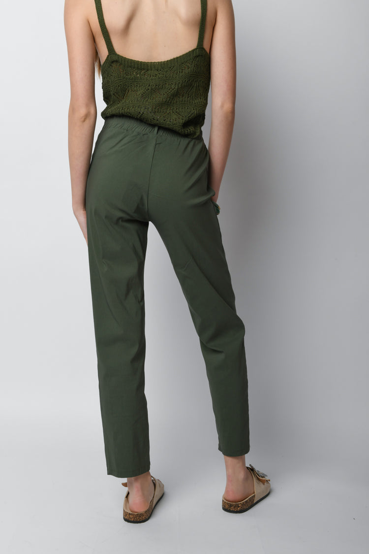 Pantaloni misto viscosa stretch