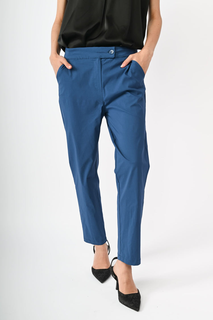 Pantaloni misto viscosa stretch