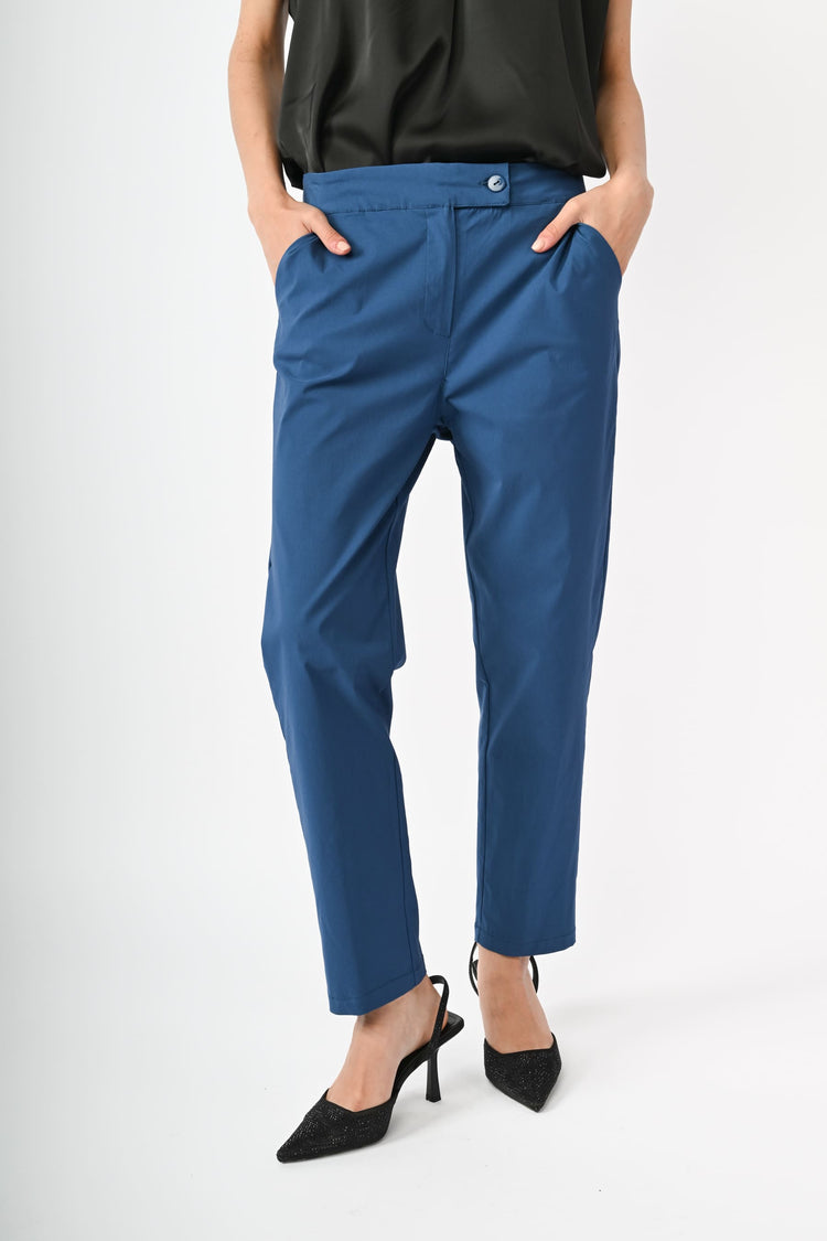 Pantaloni misto viscosa stretch