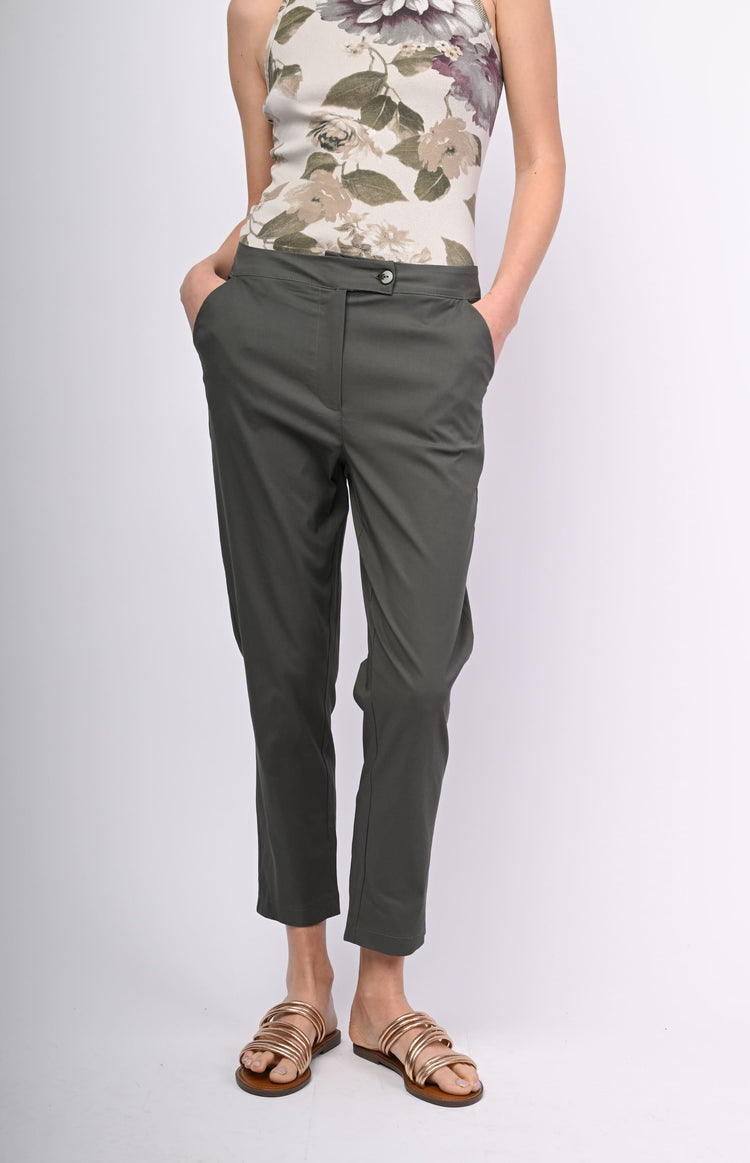 Pantaloni misto viscosa stretch