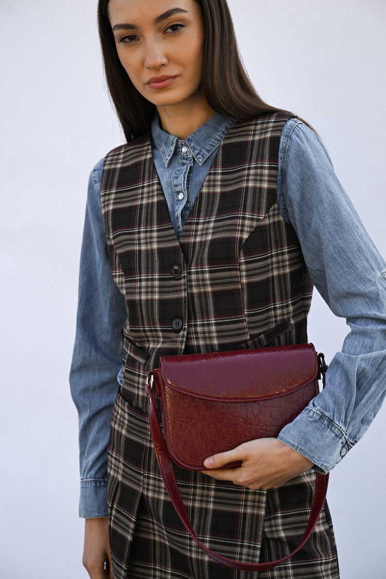 Gilet a stampa scozzese
