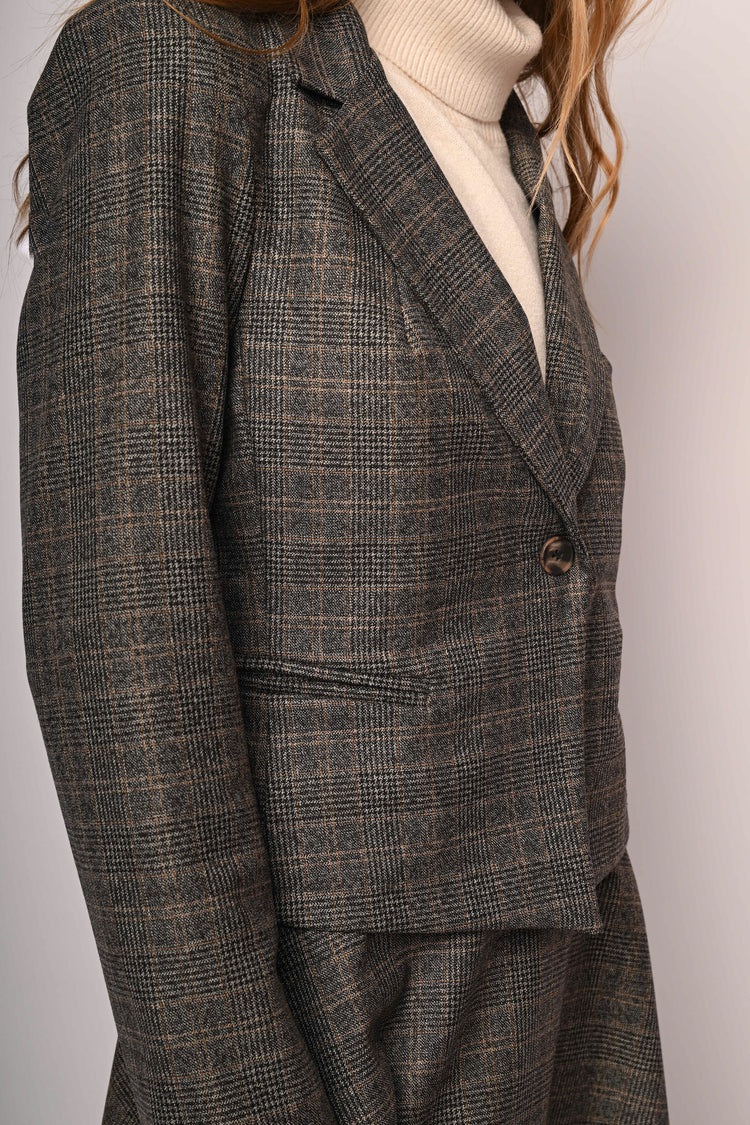 Blazer con motivo Principe di Galles