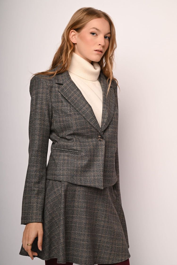Blazer con motivo Principe di Galles