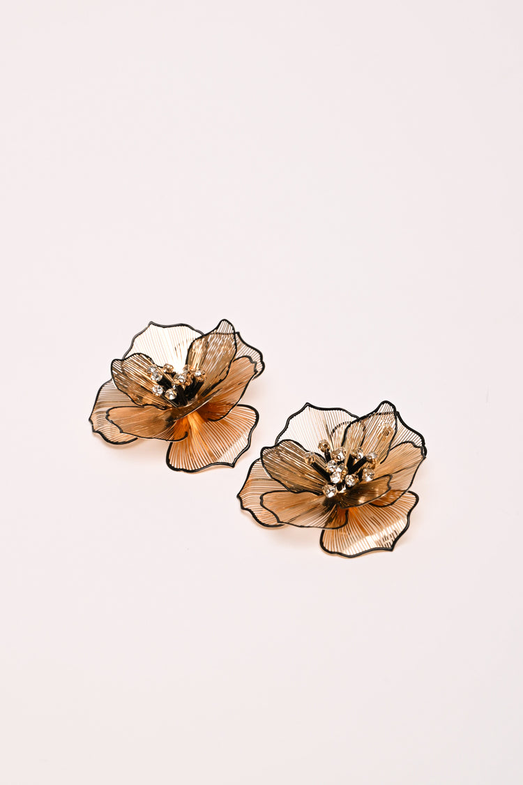 Orecchini a fiore 3D
