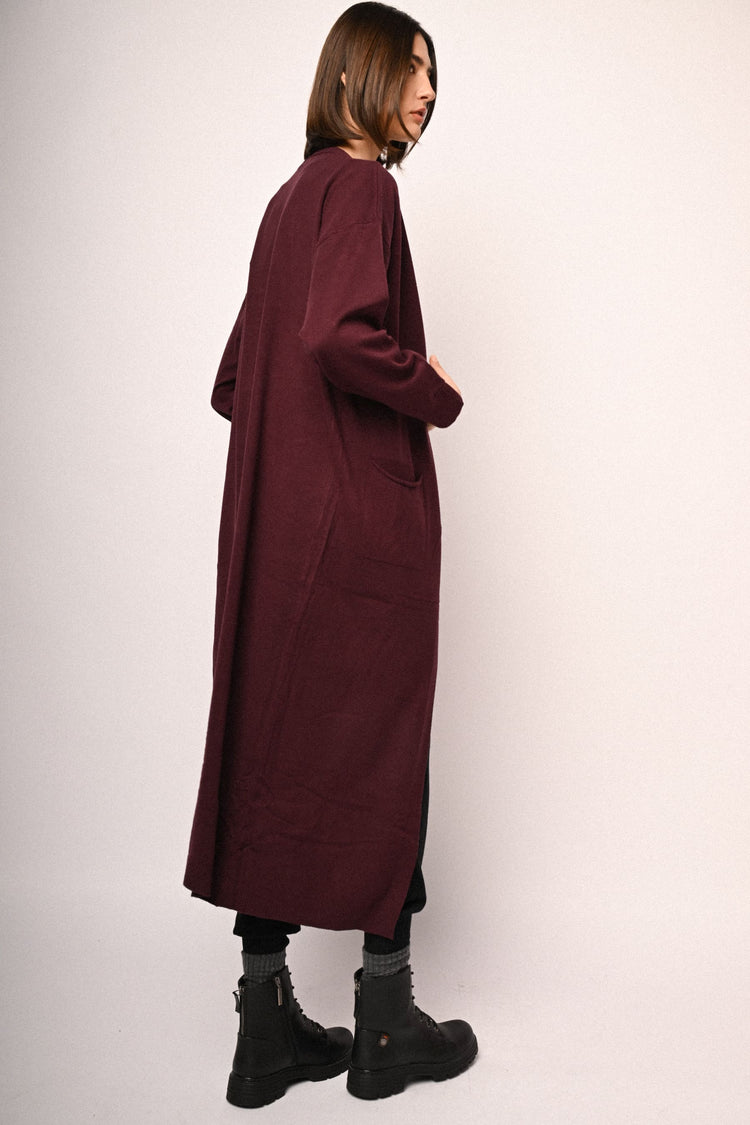 Cardigan lungo con tasche