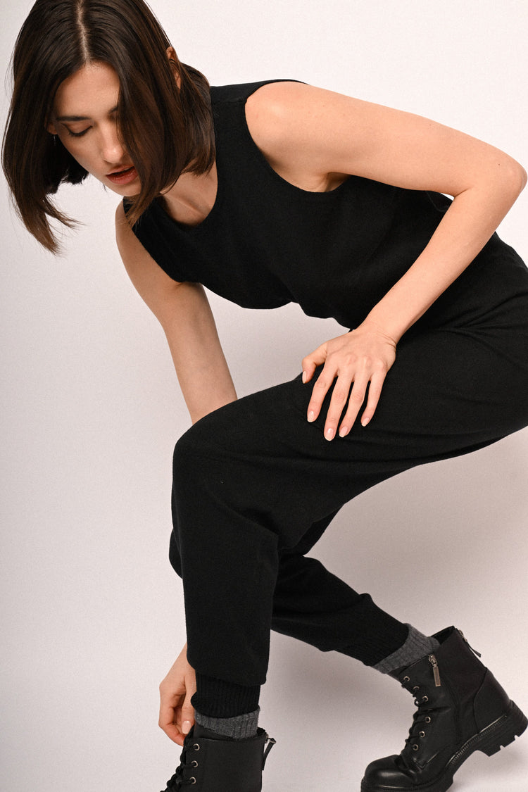 Pantaloni joggers in maglia