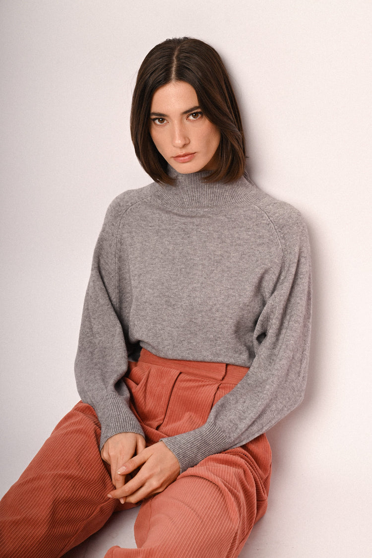 Lupetto con maniche raglan