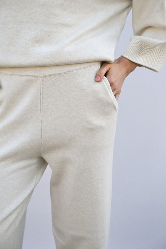 Pantaloni palazzo in maglia
