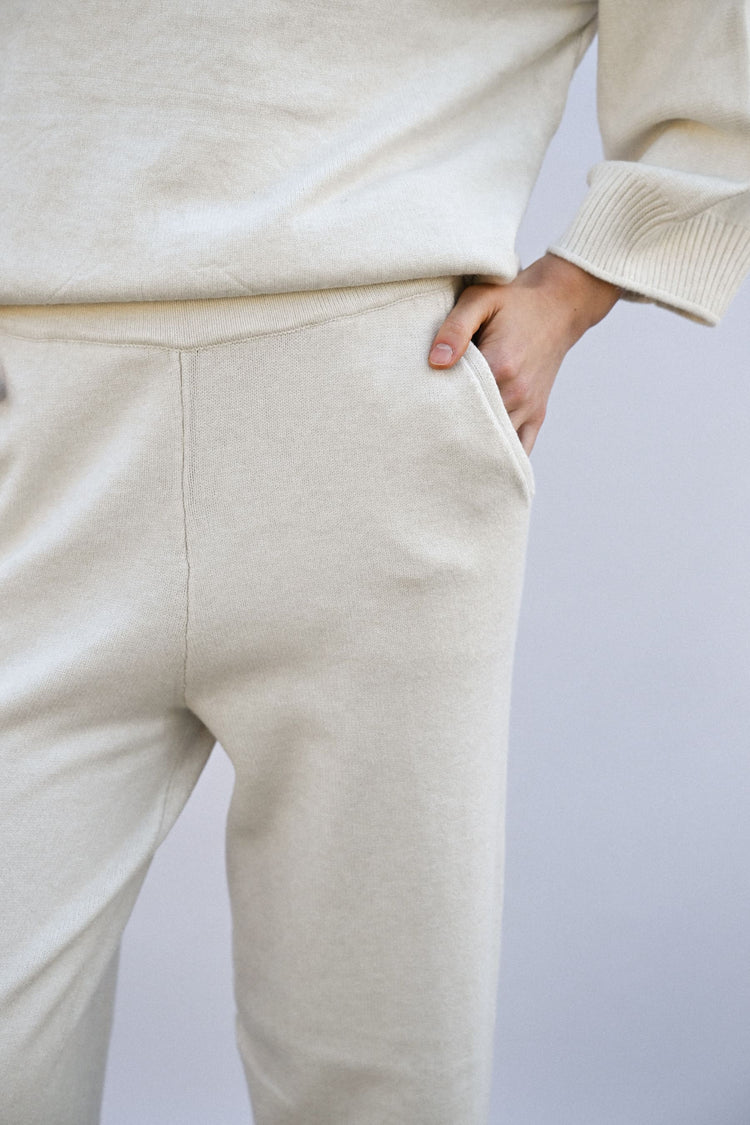 Pantaloni palazzo in maglia